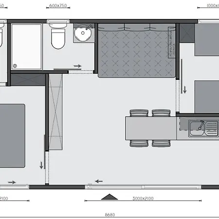 Mobile 249 - Large Terrace & Private Jacuzzi * Selce